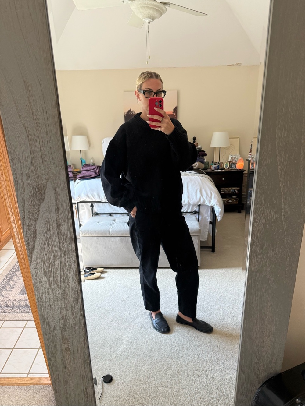 Reformation Black Crewneck Womens Wool Sweater/ The Gwen size small - Picture 10 of 16